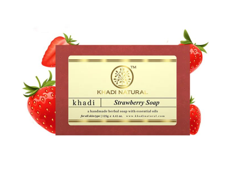 Khadi Natural Strawberry Soap 125gm